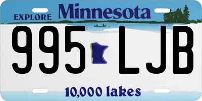 MN license plate 995LJB
