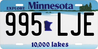 MN license plate 995LJE