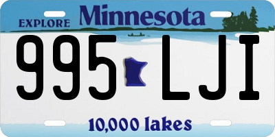 MN license plate 995LJI