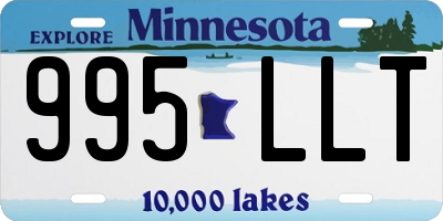 MN license plate 995LLT