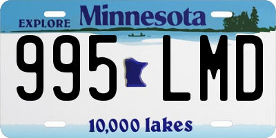 MN license plate 995LMD