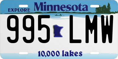 MN license plate 995LMW