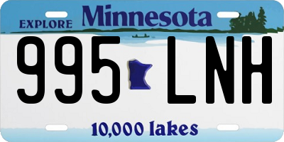 MN license plate 995LNH