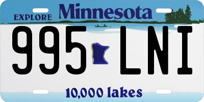 MN license plate 995LNI