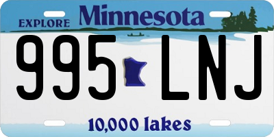 MN license plate 995LNJ