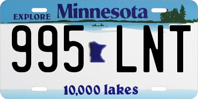 MN license plate 995LNT