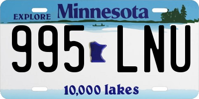 MN license plate 995LNU