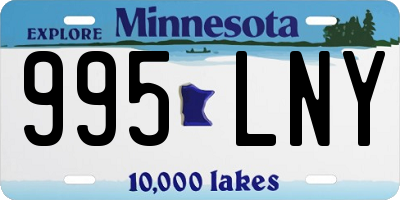 MN license plate 995LNY