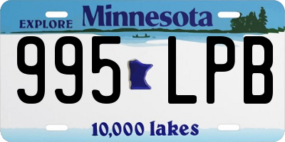 MN license plate 995LPB