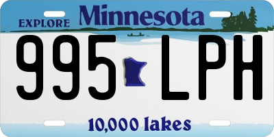 MN license plate 995LPH