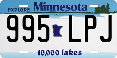 MN license plate 995LPJ