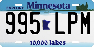 MN license plate 995LPM