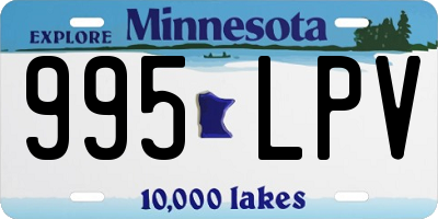 MN license plate 995LPV
