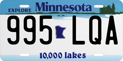 MN license plate 995LQA