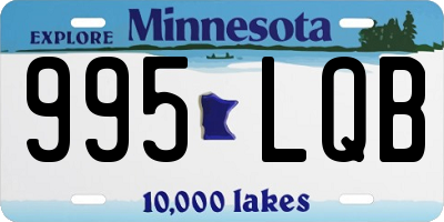 MN license plate 995LQB