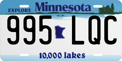 MN license plate 995LQC