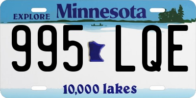 MN license plate 995LQE