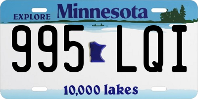 MN license plate 995LQI