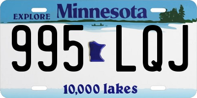 MN license plate 995LQJ