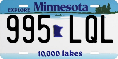 MN license plate 995LQL