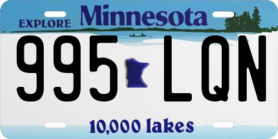 MN license plate 995LQN