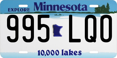 MN license plate 995LQO