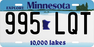 MN license plate 995LQT