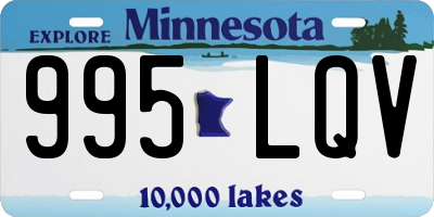 MN license plate 995LQV