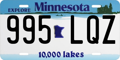 MN license plate 995LQZ