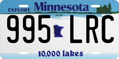 MN license plate 995LRC