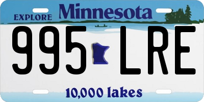 MN license plate 995LRE