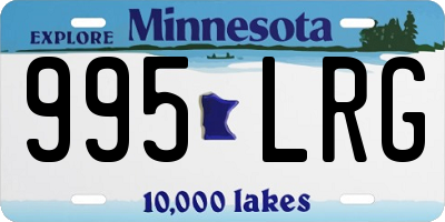MN license plate 995LRG