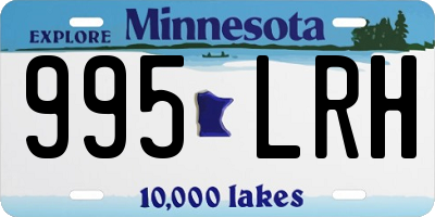 MN license plate 995LRH