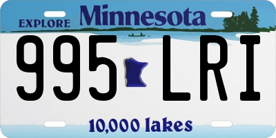 MN license plate 995LRI