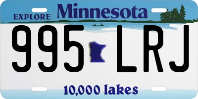 MN license plate 995LRJ
