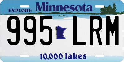 MN license plate 995LRM