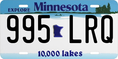 MN license plate 995LRQ