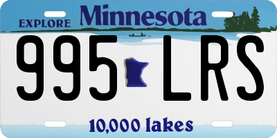MN license plate 995LRS