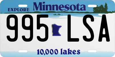 MN license plate 995LSA