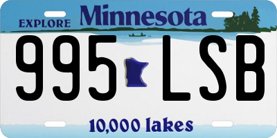 MN license plate 995LSB