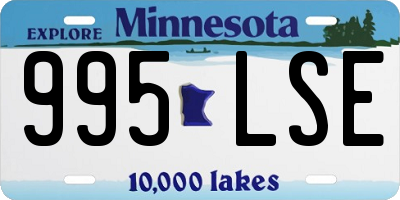 MN license plate 995LSE