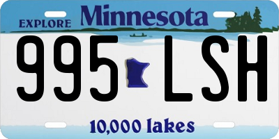 MN license plate 995LSH