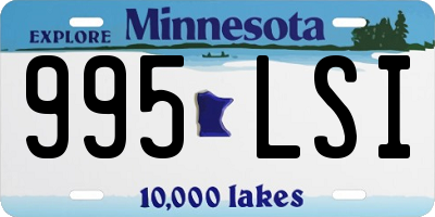 MN license plate 995LSI