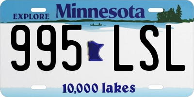 MN license plate 995LSL
