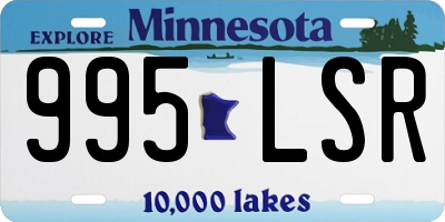 MN license plate 995LSR