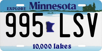 MN license plate 995LSV