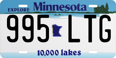 MN license plate 995LTG