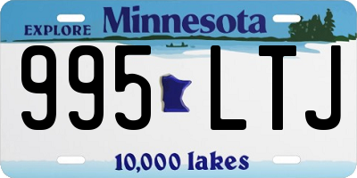 MN license plate 995LTJ