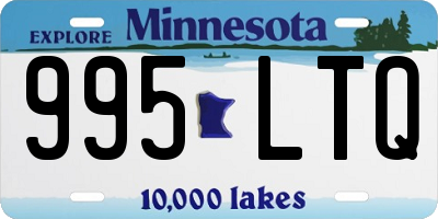 MN license plate 995LTQ