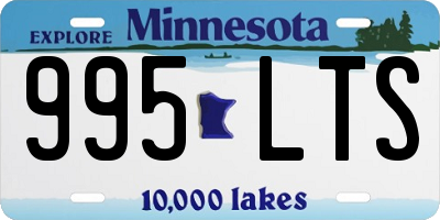 MN license plate 995LTS